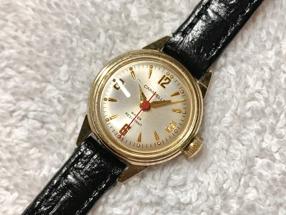 Vintage Caravelle by Bulova 1974 Gold Plated Wind… - image 2