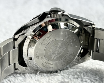 Vintage Elgin Treasure Automatic Stainless Steel 200M Diver Watch