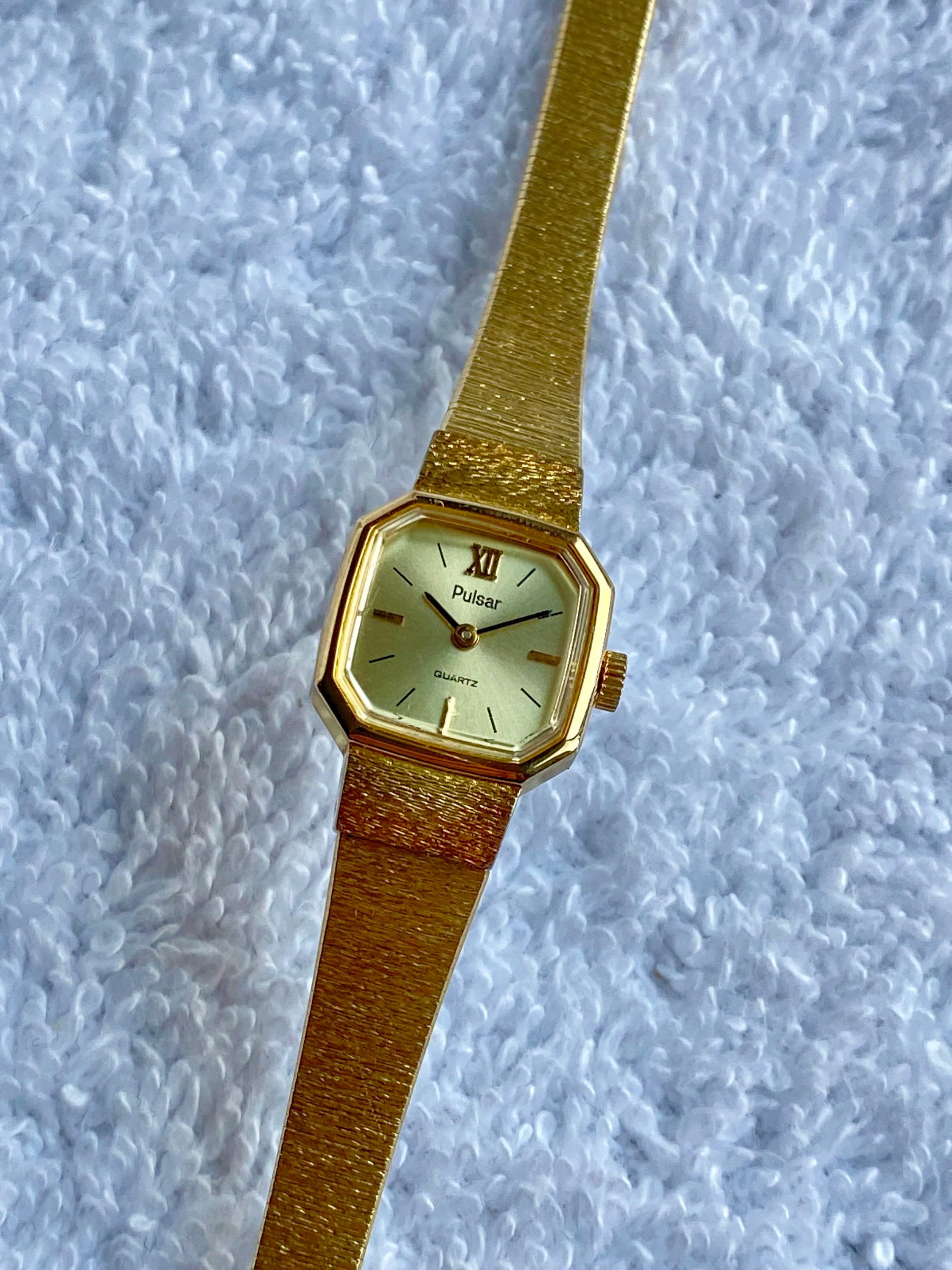 Vintage Pulsar by Seiko Gold Plated Stainless Steel Quartz - Etsy Denmark