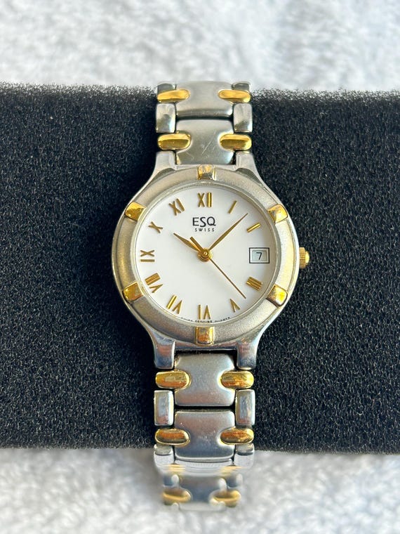 ESQ Swiss vintage Women’s watch two tone gold and silver Vintage ESQ Swiss Women main image 4