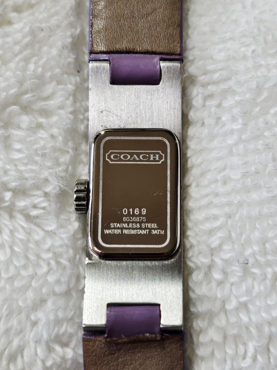 Modern Coach Quartz Rectangular Dial Stainless St… - image 4
