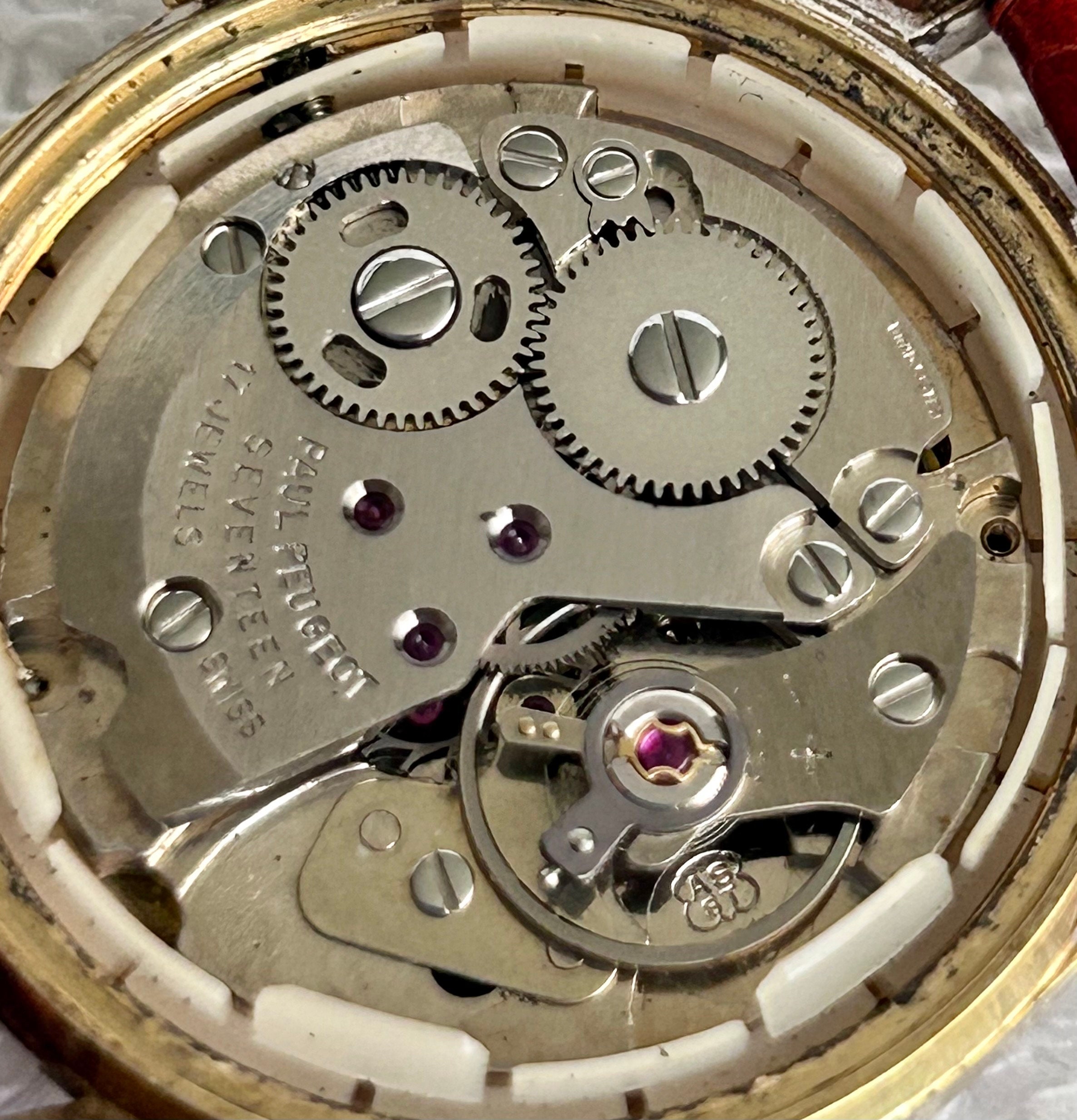 Vintage Rare Find Paul Peugeot Gold Plated Steel Mechanical
