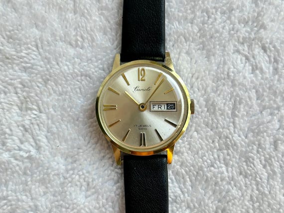 Vintage Cariole 17 Jewels Mechanical Hand-winding Gold Plated
