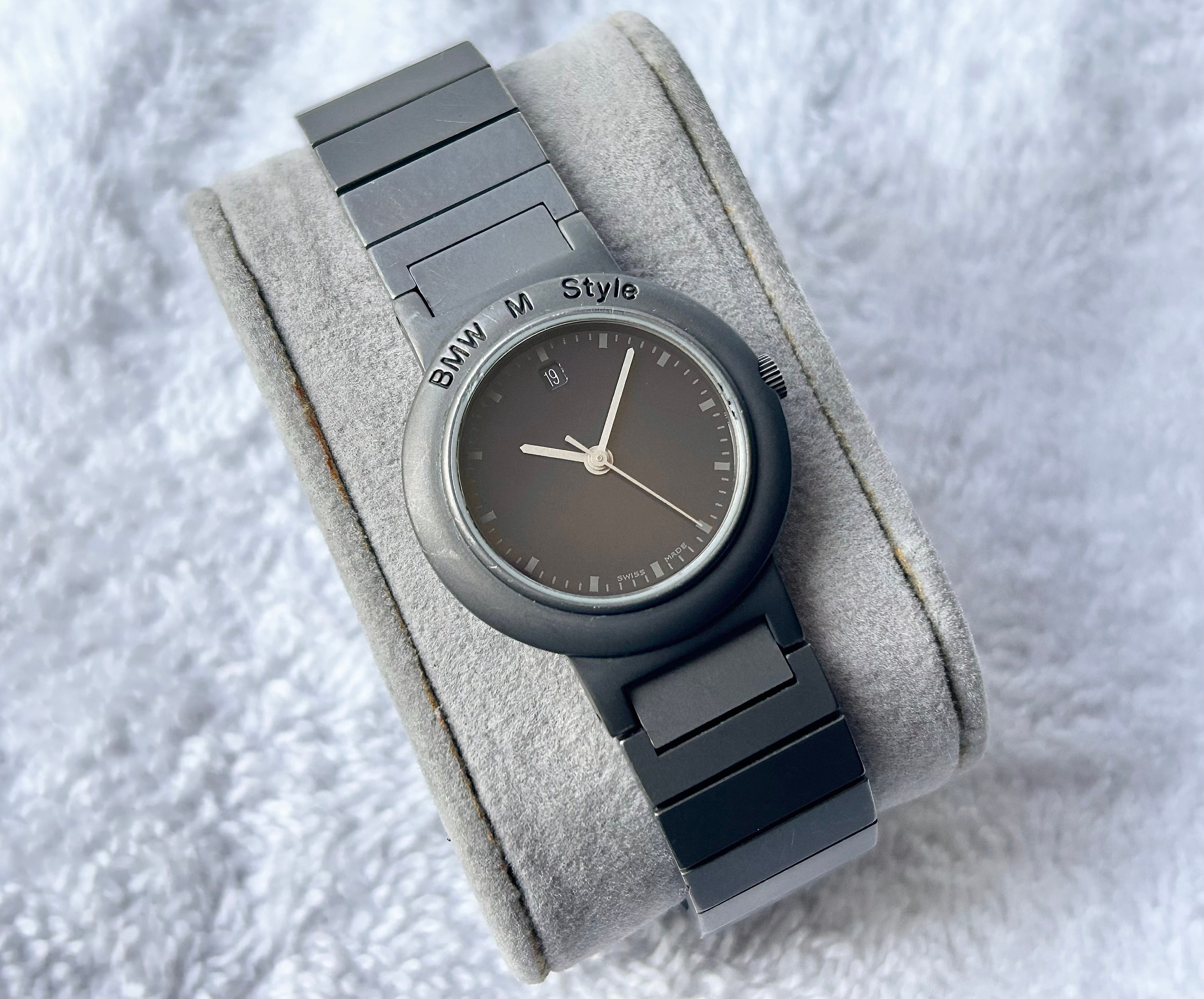 BMW M Style Presidential Date Titanium Ladies Quartz Swiss  display picture 2