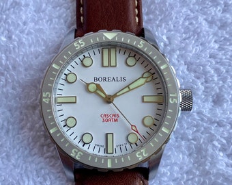 Borealis Cascais, Automatic, Diver 300 Meters, 660 Feet Water-Resistant, Stainless-Steel Water Resistant Luminous Watch.