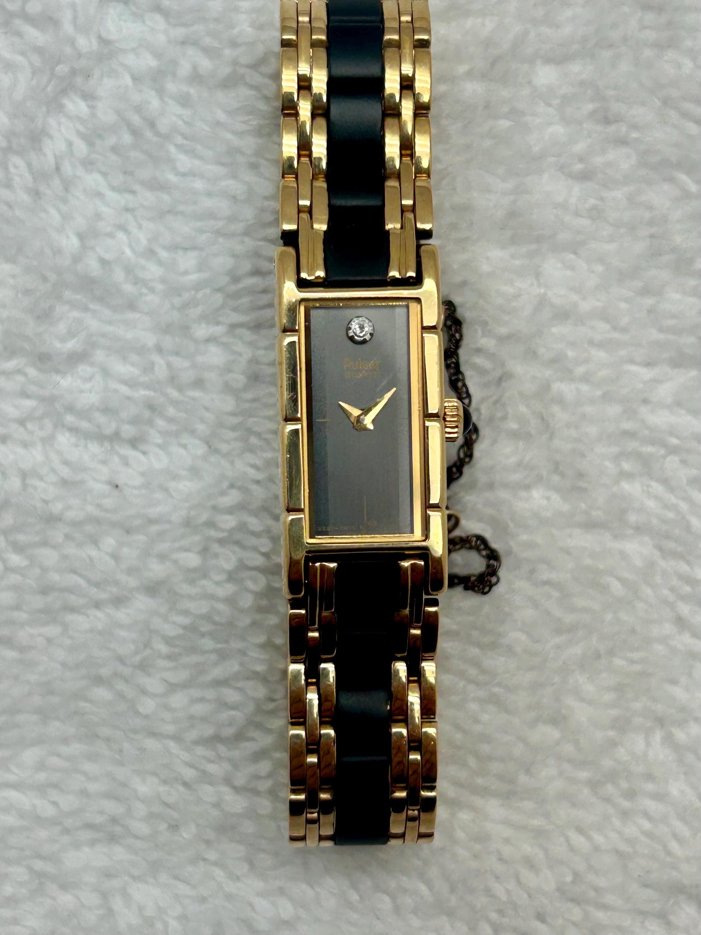 Gold Watch Pulsar Diamond - Etsy
