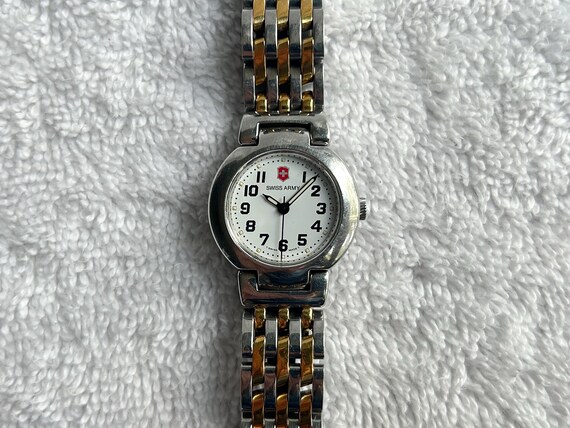 Vintage Swiss Army Luminescent Stainless Steel Gold Plated  display picture 1