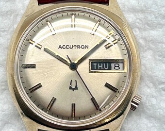 Vintage M8 1968 Bulova Accutron for Parts or Repair Gold Filled Etsy
