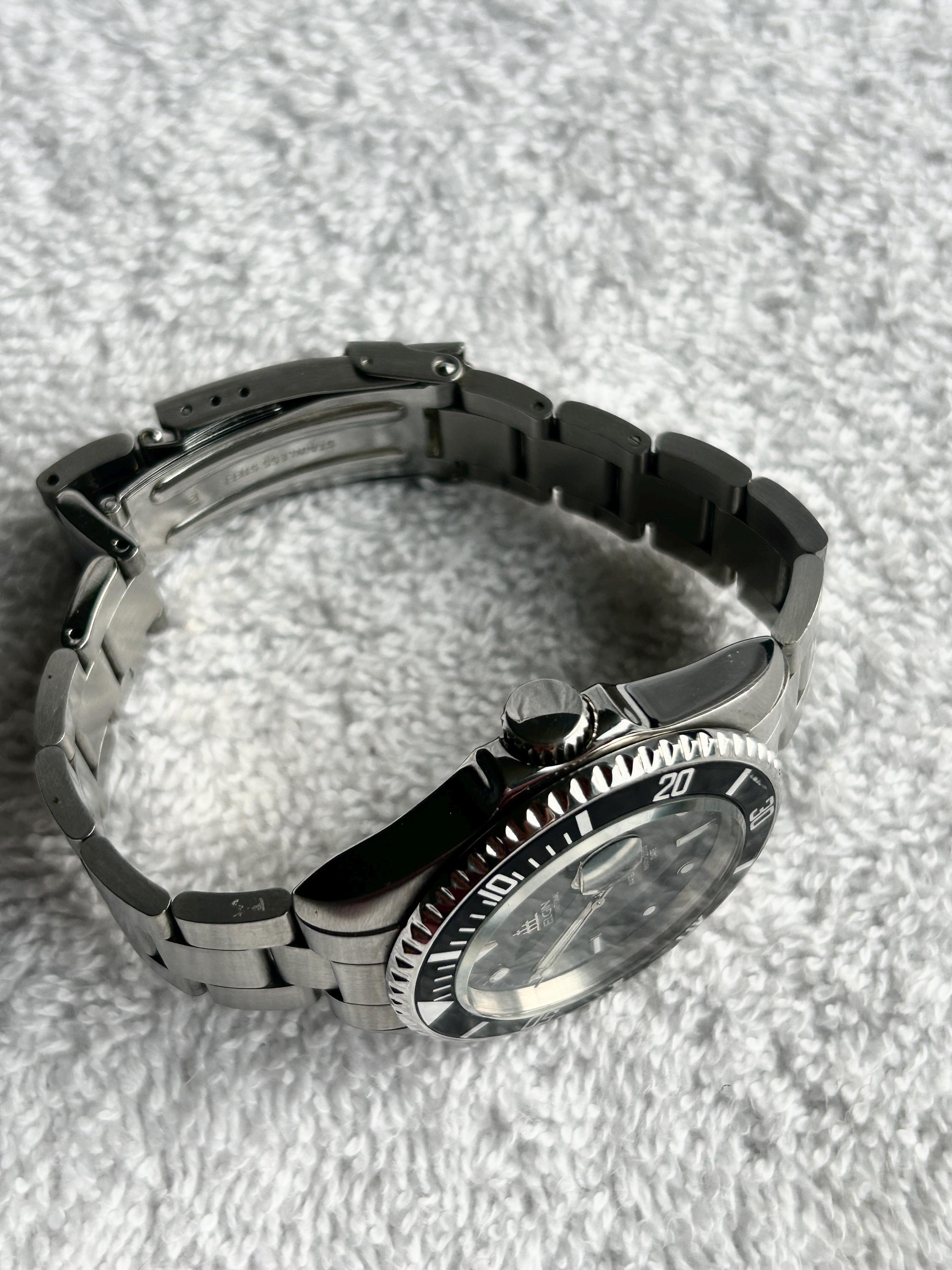 Vintage Elgin Treasure Automatic Stainless Steel 200M Diver Watch