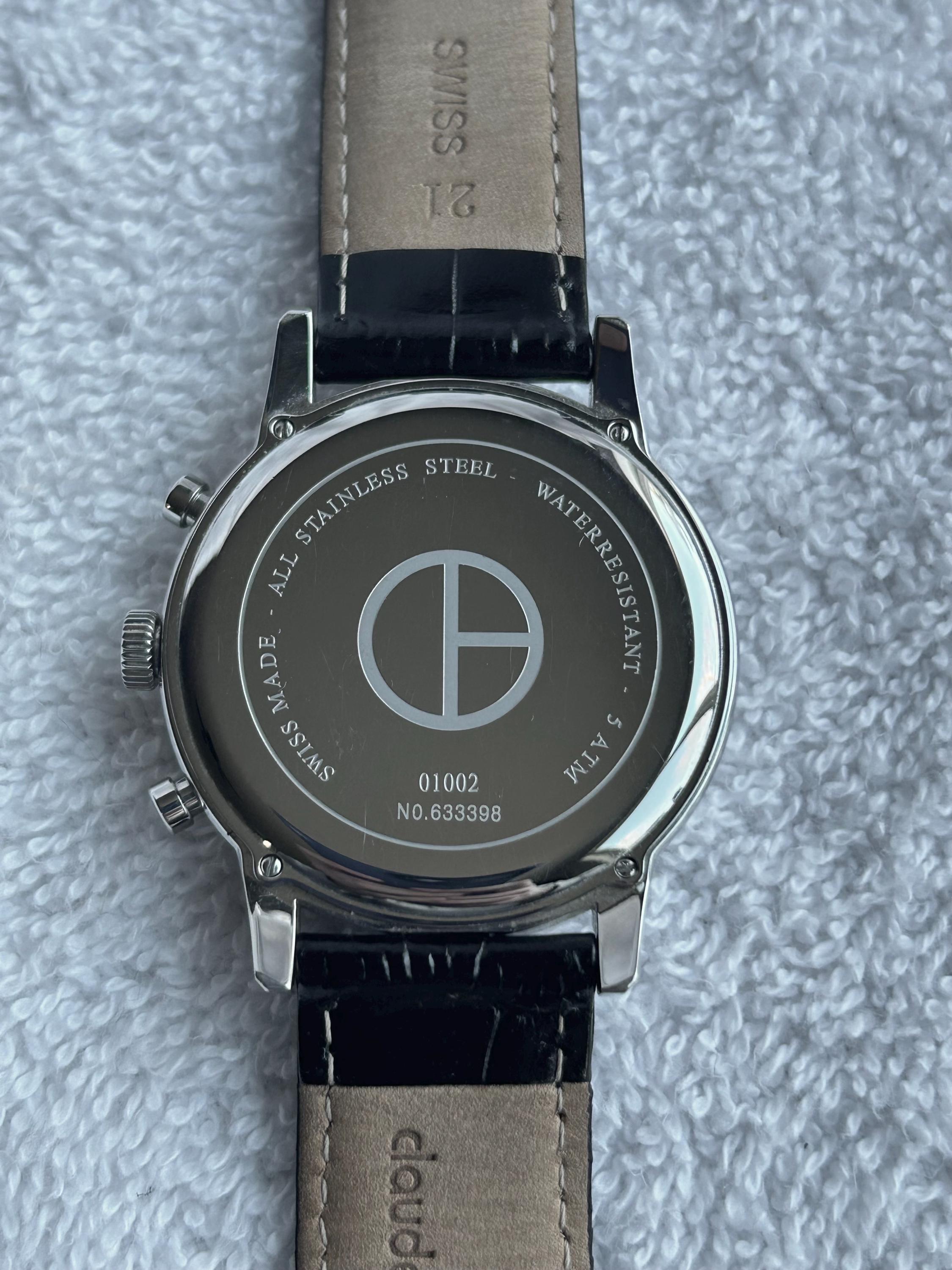 Claude Bernard Chronograph Tachymeter Calendar Stainless Steel Swiss ...