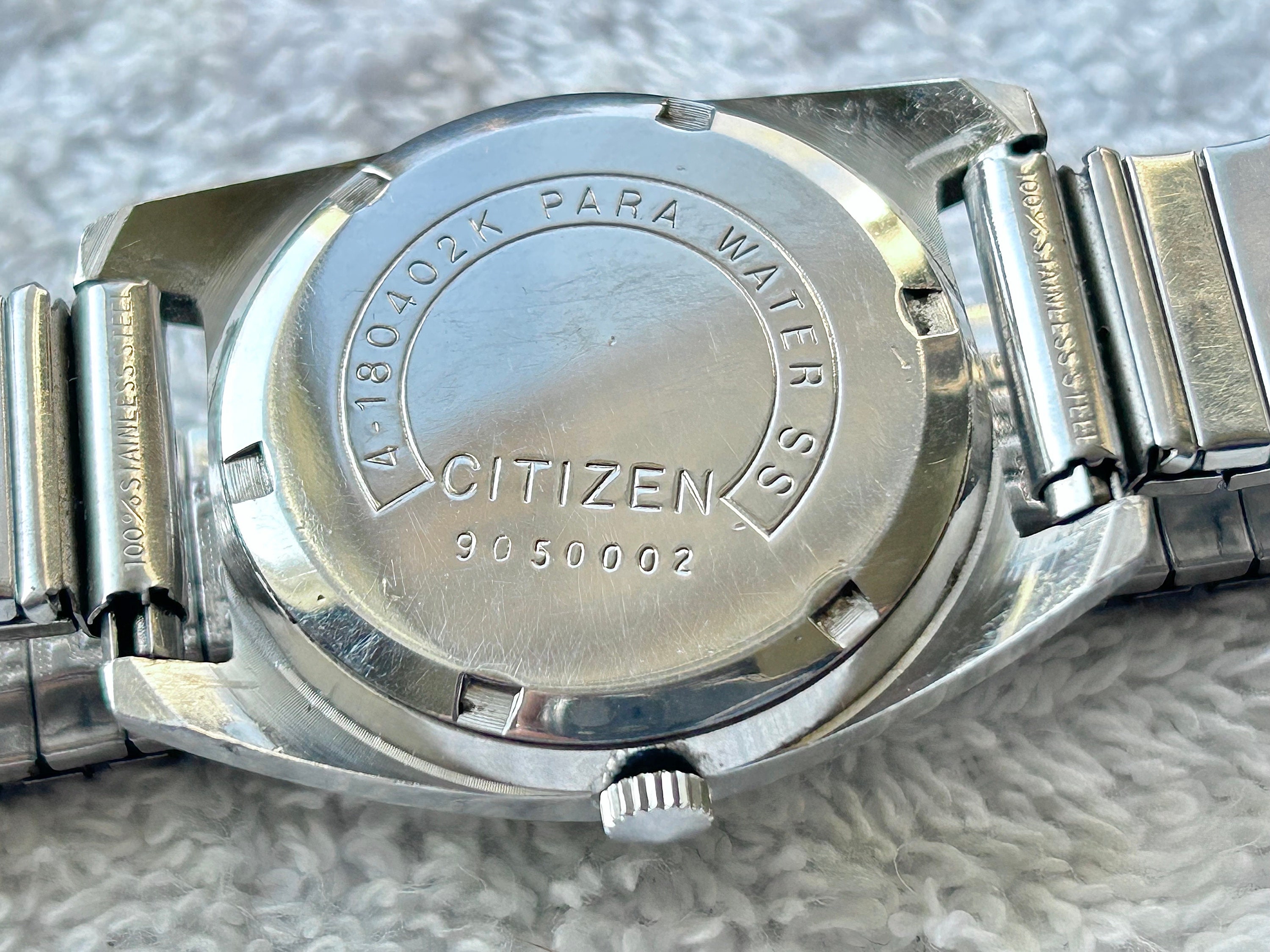 Citizen stainless steel back hot sale