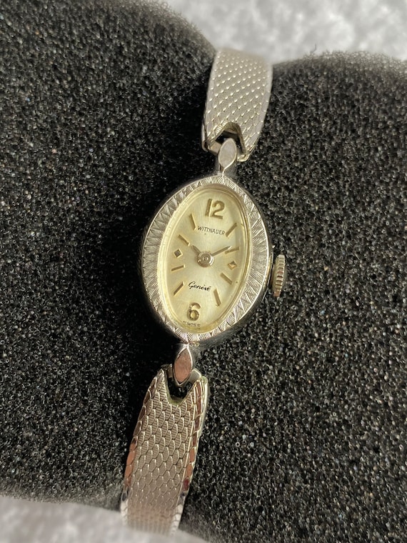 Vintage Wittnauer Geneve, Stainless Steel and 10k White Gold  display picture 1