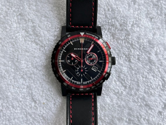 Burberry watch black face sale