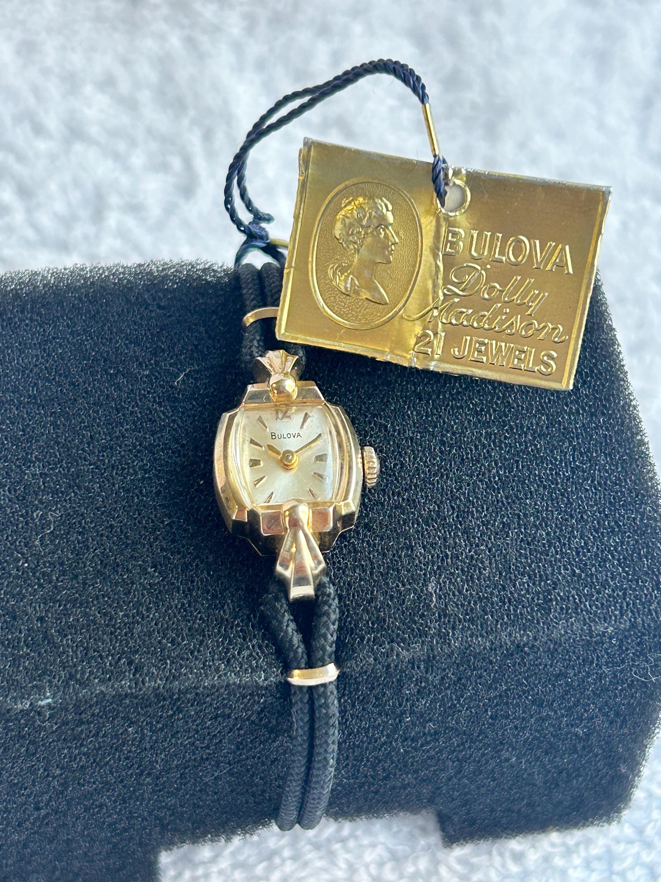 【美品】BULOVA レディース時計　10K ゴールド　ヴィンテージ 腕時計 ブローバ BULOVA レディース アンティーク 10KRGP | アンティー