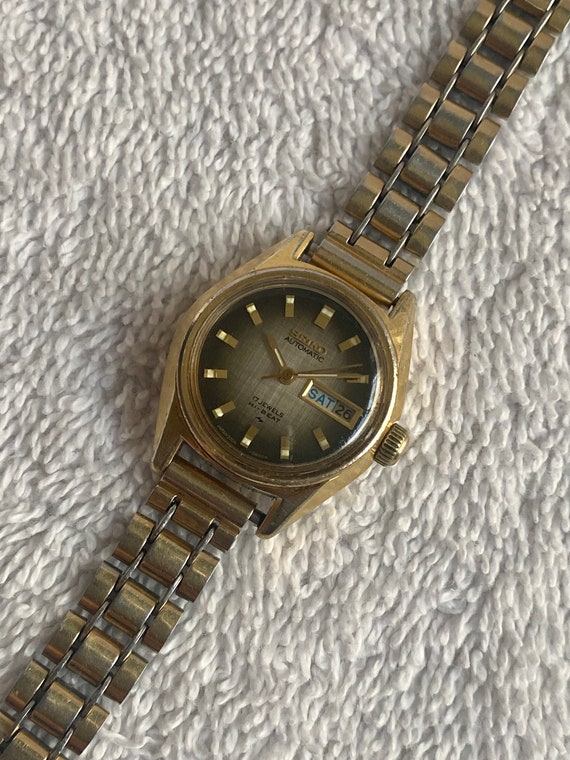 Vintage Seiko Automatic Quick Set Day and Date Cocktail Ladies - Etsy