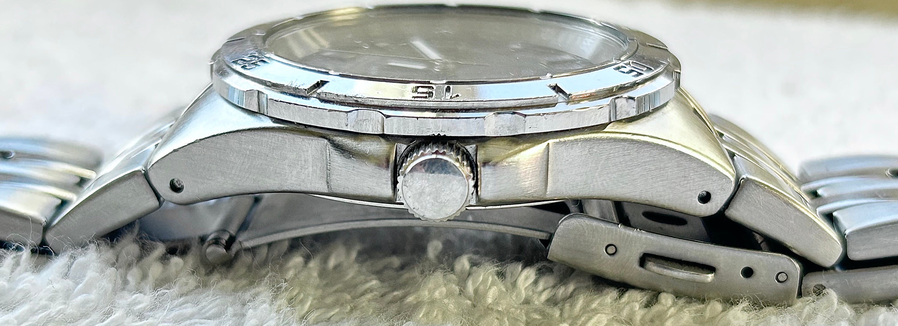 GUESS Waterpro 100M/330FT Men\'s Quartz Watch Silver Tone Bracelet G35327G Mens GUESS WATERPRO & FOSSIL STEEL Wrist Watch Lot Water  main image 2