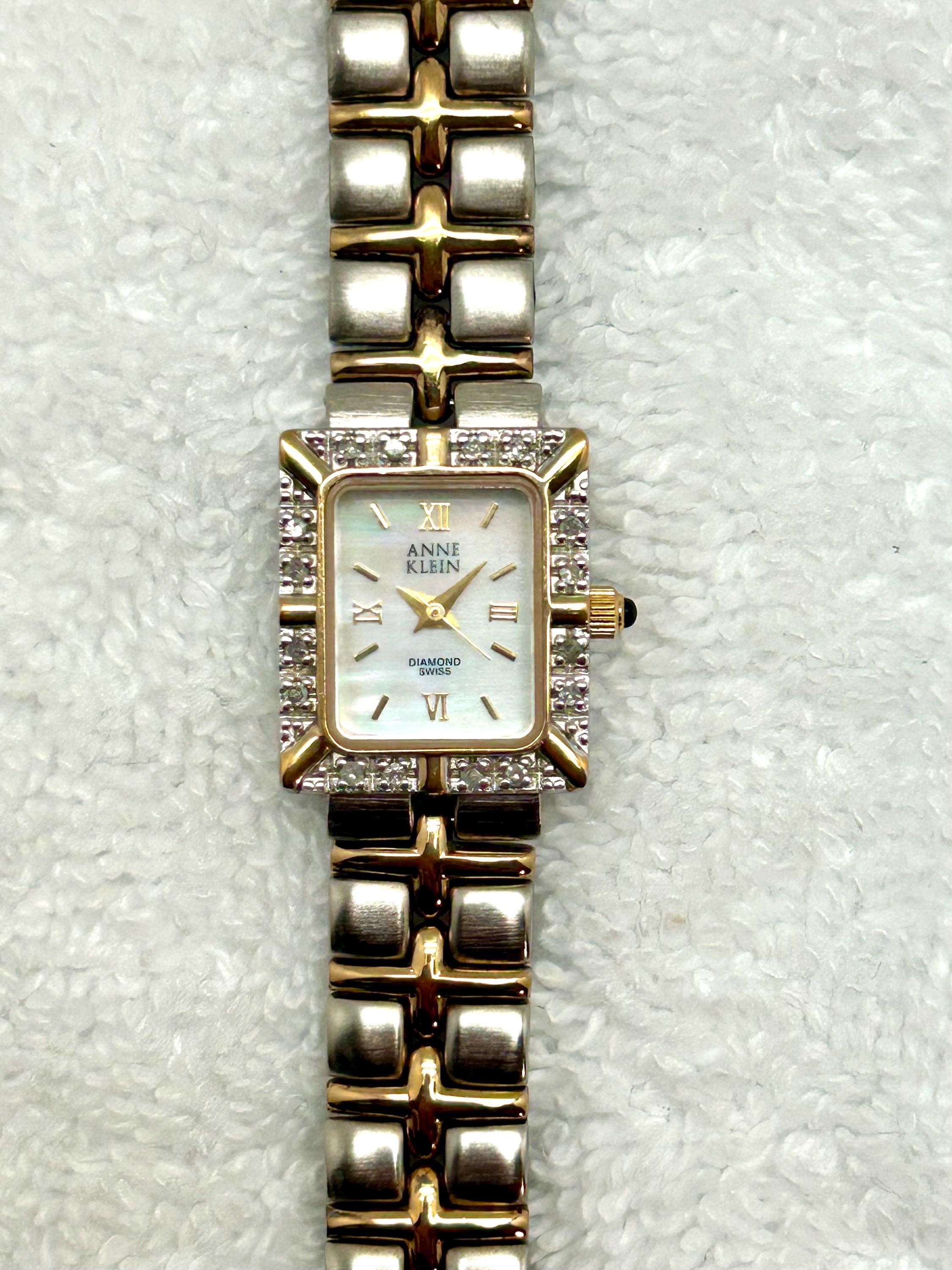 Anne Klein New York‎ Gold Tone Cage Cuff Watch Swiss 732S/2 12/1326 Never Worn Anne Klein Vintage Wristwatches for sale | eBay main image 4