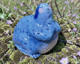 Ręcznie robiona figurka, figurka kobiety-żaby: dziwna lalka artystyczna / OOAK / ciekawostka / stworzenie z bagien