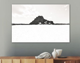 Glacier National Park, Montana - Clements Mountain - Minimalist Nature Photography - Available as Paper, Canvas, & Metal Fine Art Prints