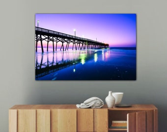 Surfside Beach Pier Sunrise Print: South Carolina Coastal Photography