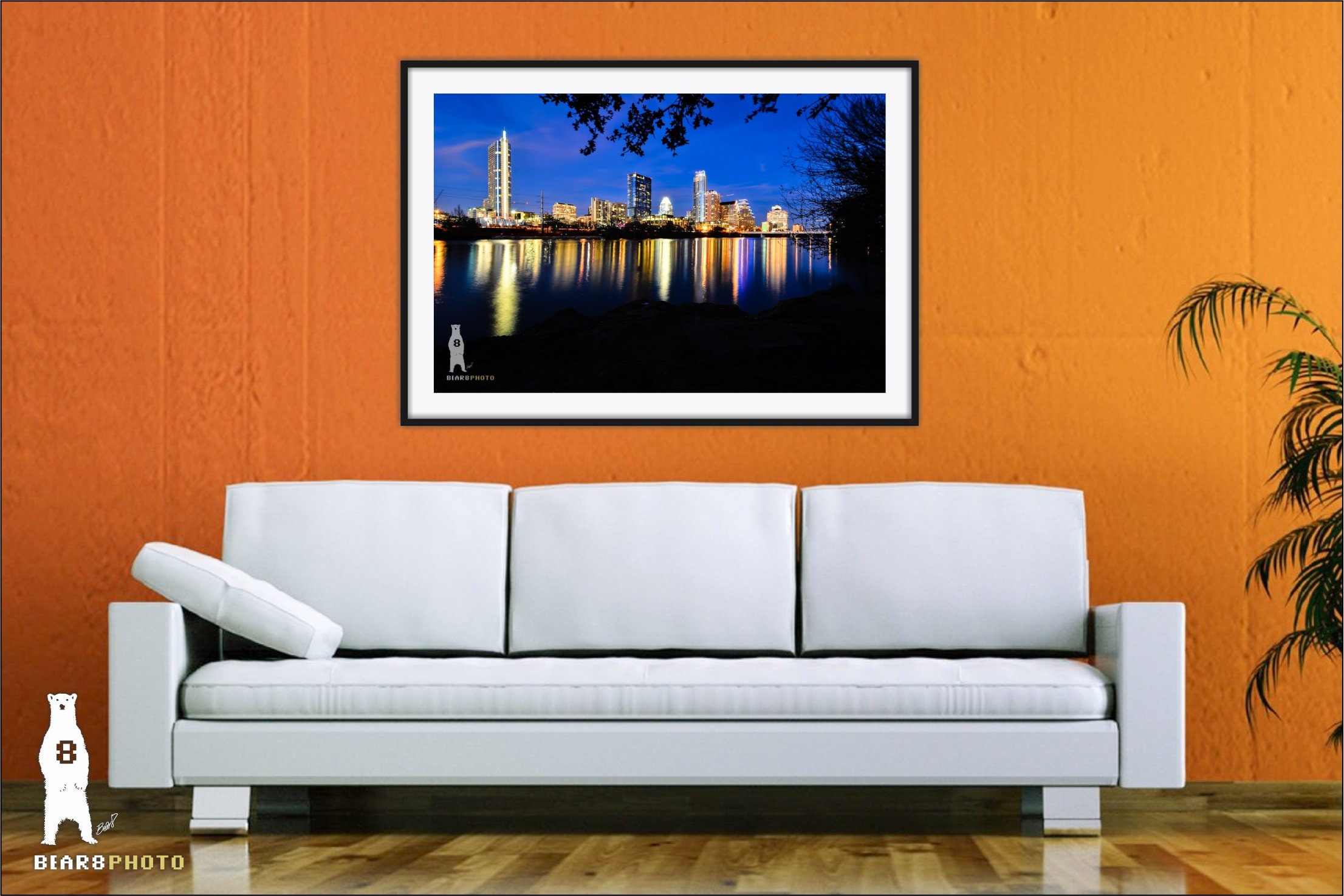 Austin Texas Skyline Austin Wall Decor Austin Texas Art | Etsy
