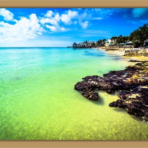 Key West Florida Coastal Print: Tropical Beach Photography
