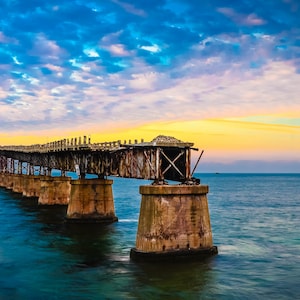 Bahia Honda Bridge Sunrise: Florida Keys Fine Art Print