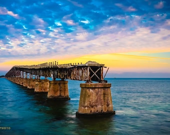 Bahia Honda Bridge Sunrise: Florida Keys Fine Art Print