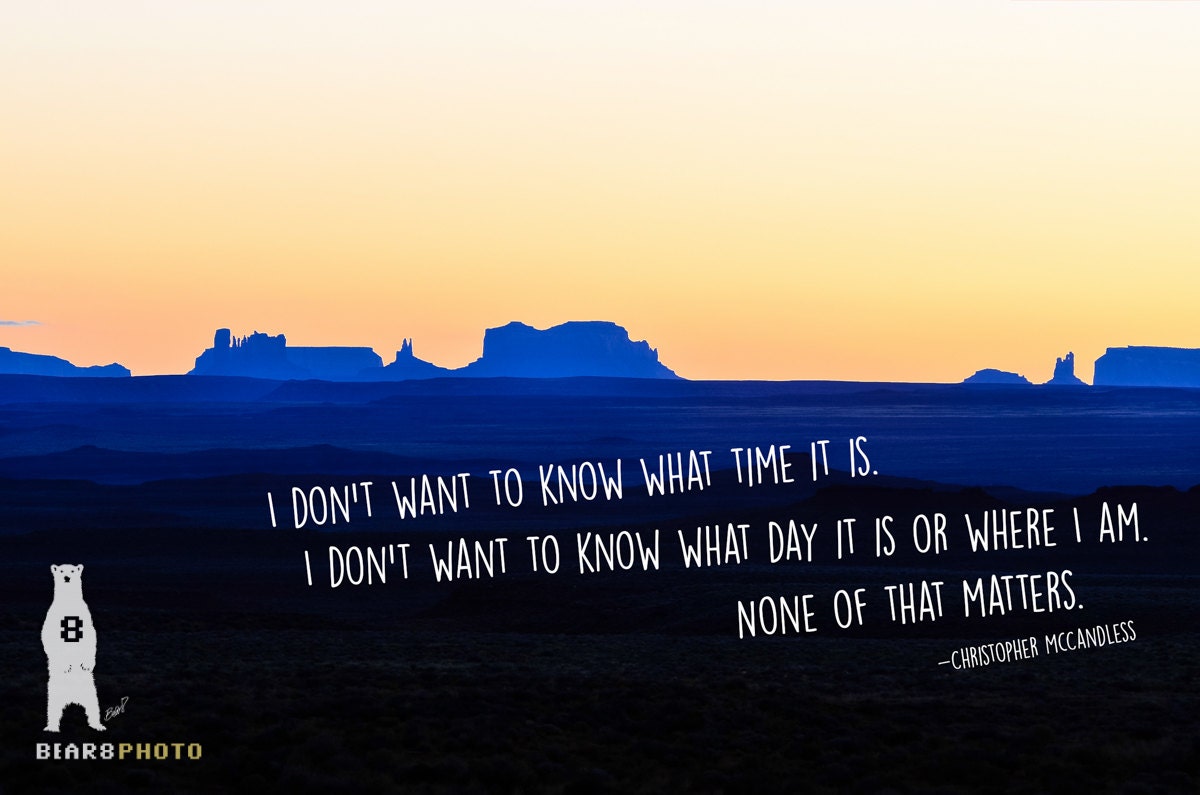 Chris Mccandless I Don T Want To Know Minimalist Poster Etsy