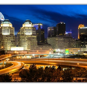 Cincinnati Ohio City Skyline Photography Available as Archival Paper, Canvas, & Metal Fine Art Prints image 8