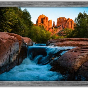 Cathedral Rock seen from Oak Creek, Sedona AZ, Red Rocks Photography Available as Archival Paper, Canvas, & Metal Fine Art Prints image 7
