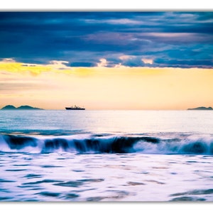 Coronado Beach, CA - Seascape Sunset Decor - Available as Paper, Canvas, & Metal Fine Art Prints immagine 8