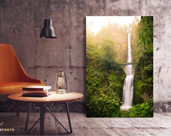 Multnomah Falls, Oregon Waterfalls, Columbia River Gorge, Pacific Northwest Decor, Bohemian Wall Art, Nature Lover Gifts