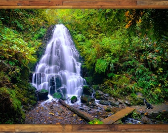 Fairy Falls Oregon Print: Columbia River Gorge Photography Wall Art
