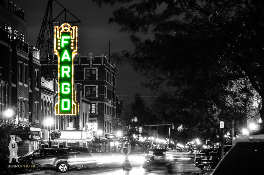 Fargo Theatre Sign Art Print: North Dakota Travel Decor - Etsy