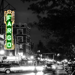 Fargo Theatre Sign Art Print: North Dakota Travel Decor
