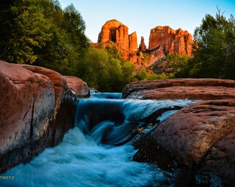 Sedona Cathedral Rock Print: Oak Creek Canyon, Arizona Landscape
