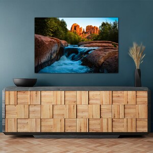 Cathedral Rock seen from Oak Creek, Sedona AZ, Red Rocks Photography Available as Archival Paper, Canvas, & Metal Fine Art Prints image 3