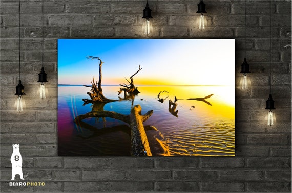 Boneyard Beach Sunrise Seascape Photography Print - Coastal Wall Art