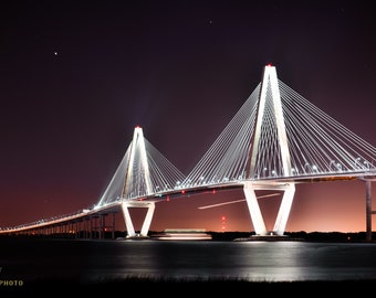 Charleston, SC - Arthur Ravenel Junior Bridge - Fine Art Photography Prints - Available as Paper, Canvas, & Metal