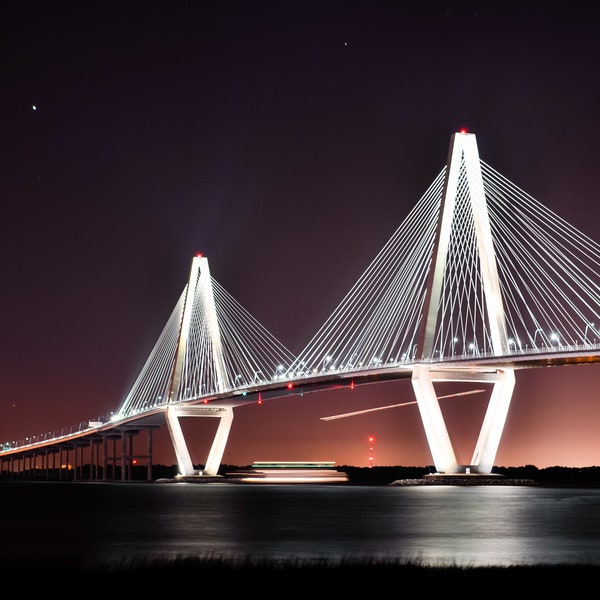 Charleston, SC - Arthur Ravenel Junior Bridge - Fine Art Photography Prints - Available as Paper, Canvas, & Metal