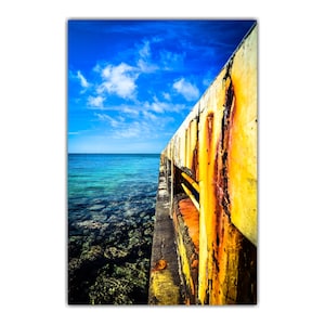 Key West Pier Photography: Florida Seascape Art Print
