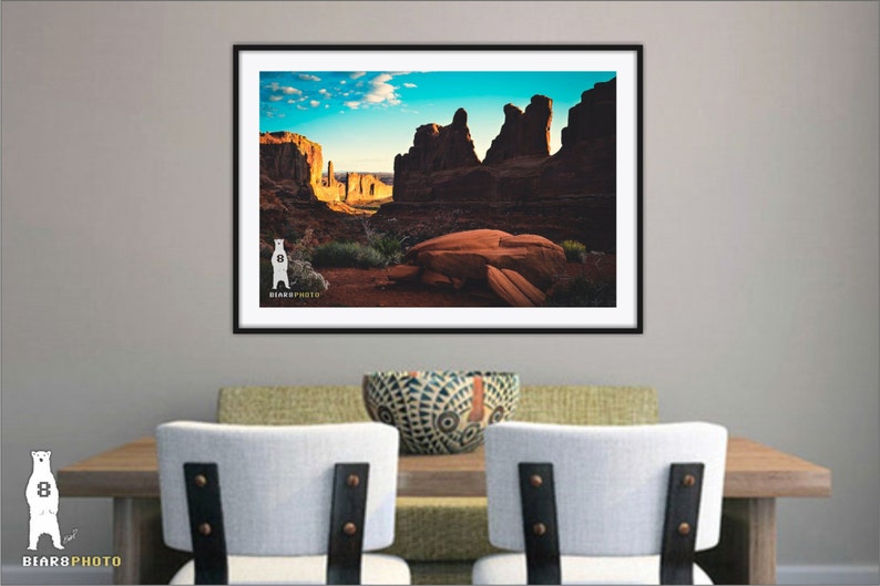 Arches National Park Desert Art Print Utah Landscape | Etsy