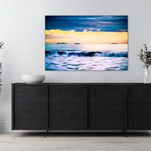 Coronado Beach, CA - Seascape Sunset Decor - Available as Paper, Canvas, & Metal Fine Art Prints immagine 4