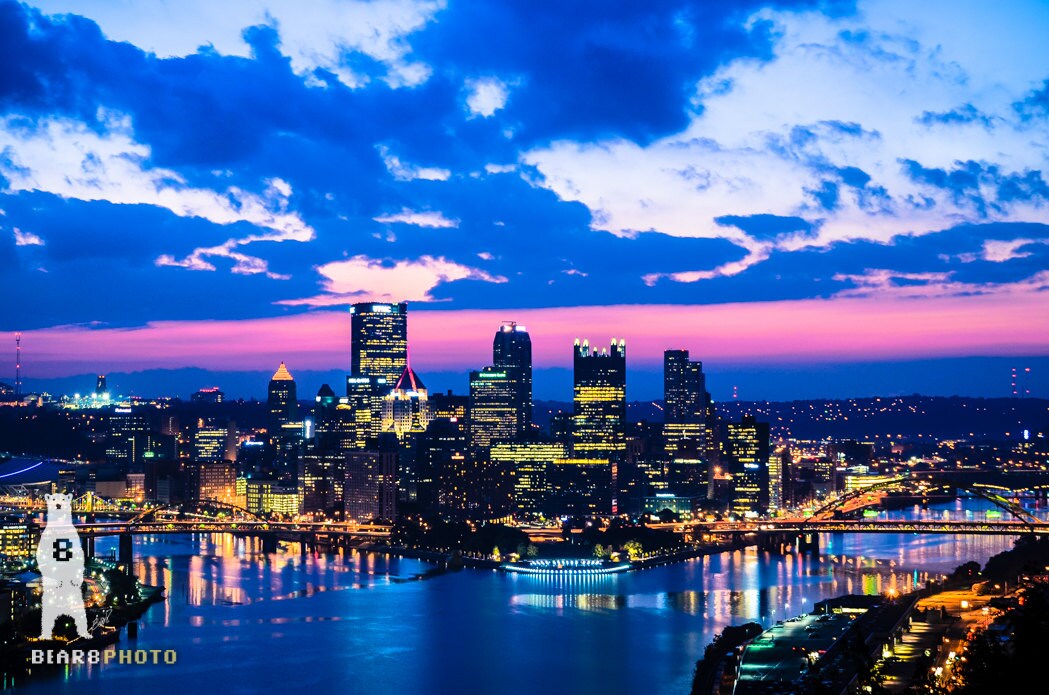 Pennsylvania Pittsburgh Large Wall Art City Pictures