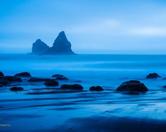 Oregon Coast Photography Prints, Lone Ranch Beach, PNW Seascape, Pacific Coast Landscapes, Canvas, Metal, Minimalist Wall Art