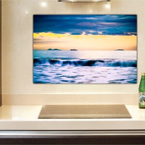 Coronado Beach, CA - Seascape Sunset Decor - Available as Paper, Canvas, & Metal Fine Art Prints immagine 5