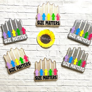 Size matters retractable badge/Phlebotomy badge/Gifts/Funny Nurse Reels/Glitter badges/Phlebotomist/