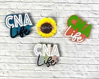 CNA life retractable badge/badges/badge reel/ CNA/ Medical badges/ Healthcare/ID holder/custom/personalized names