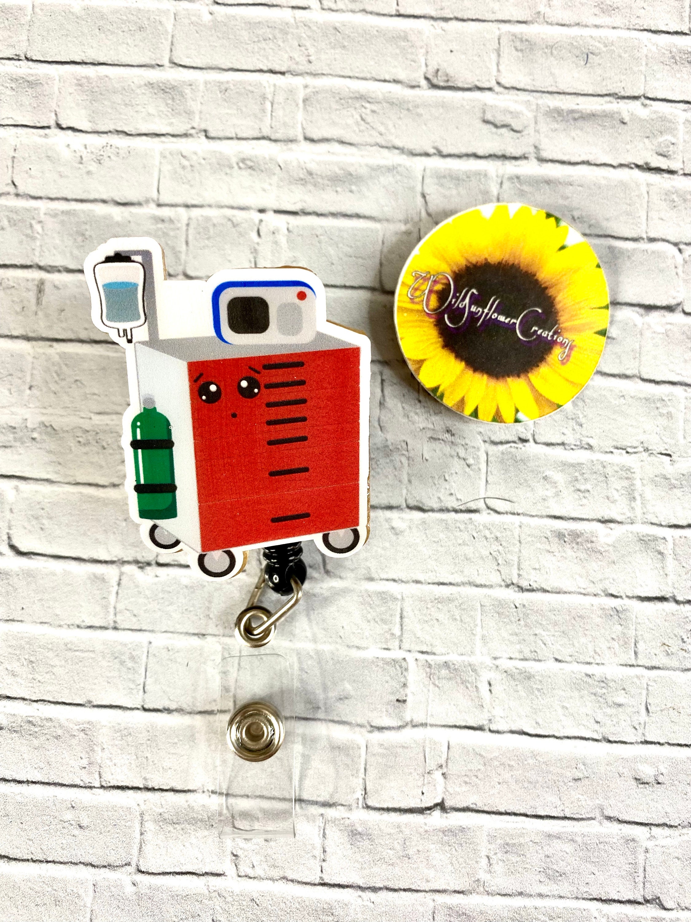 Code Cart Retractable Badge/rn/register Nurse/swat Nurse/rrt/icu Badges ...